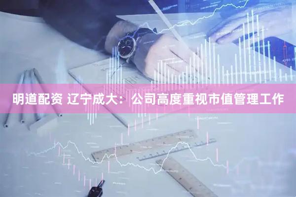 明道配资 辽宁成大：公司高度重视市值管理工作